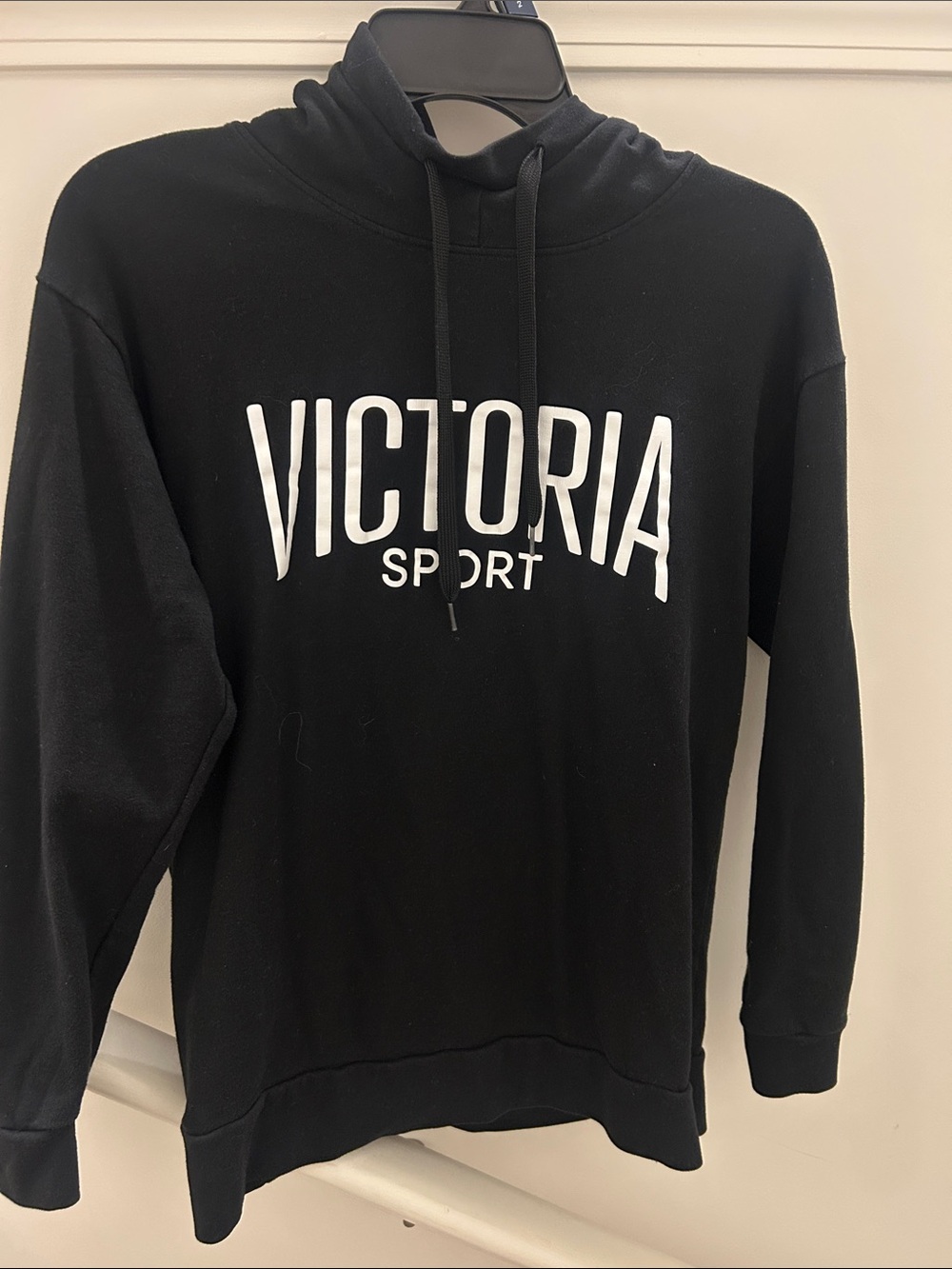 Victoria's Secret Black 'Victoria Sport' Pullover Hoodie